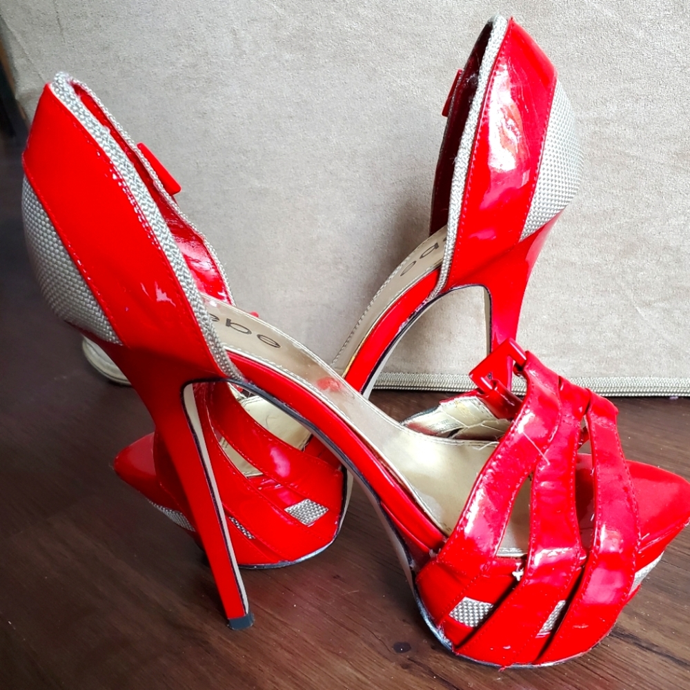 BEBE Platform Heels